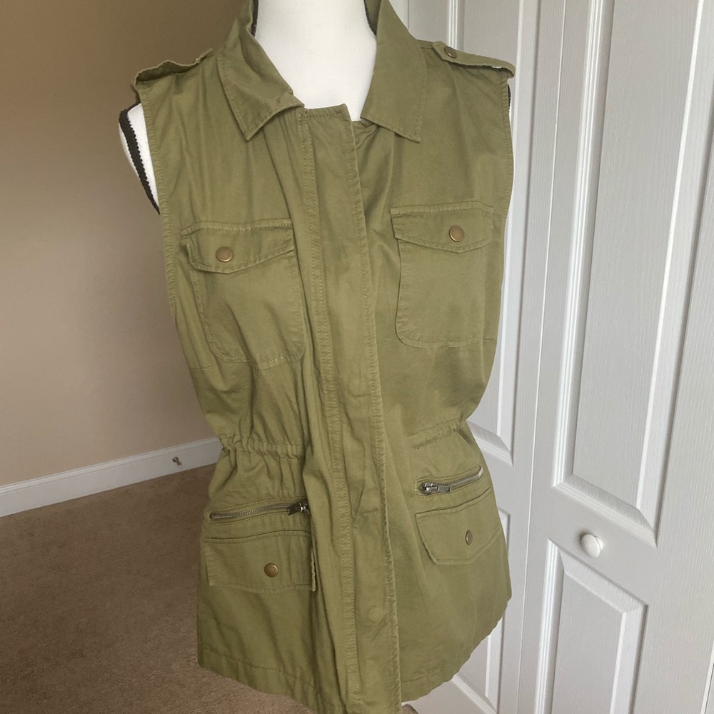 Olive Green Vest